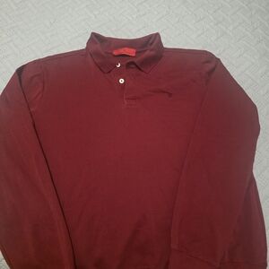 Carolina Herrera Deep Red Polo Shirt